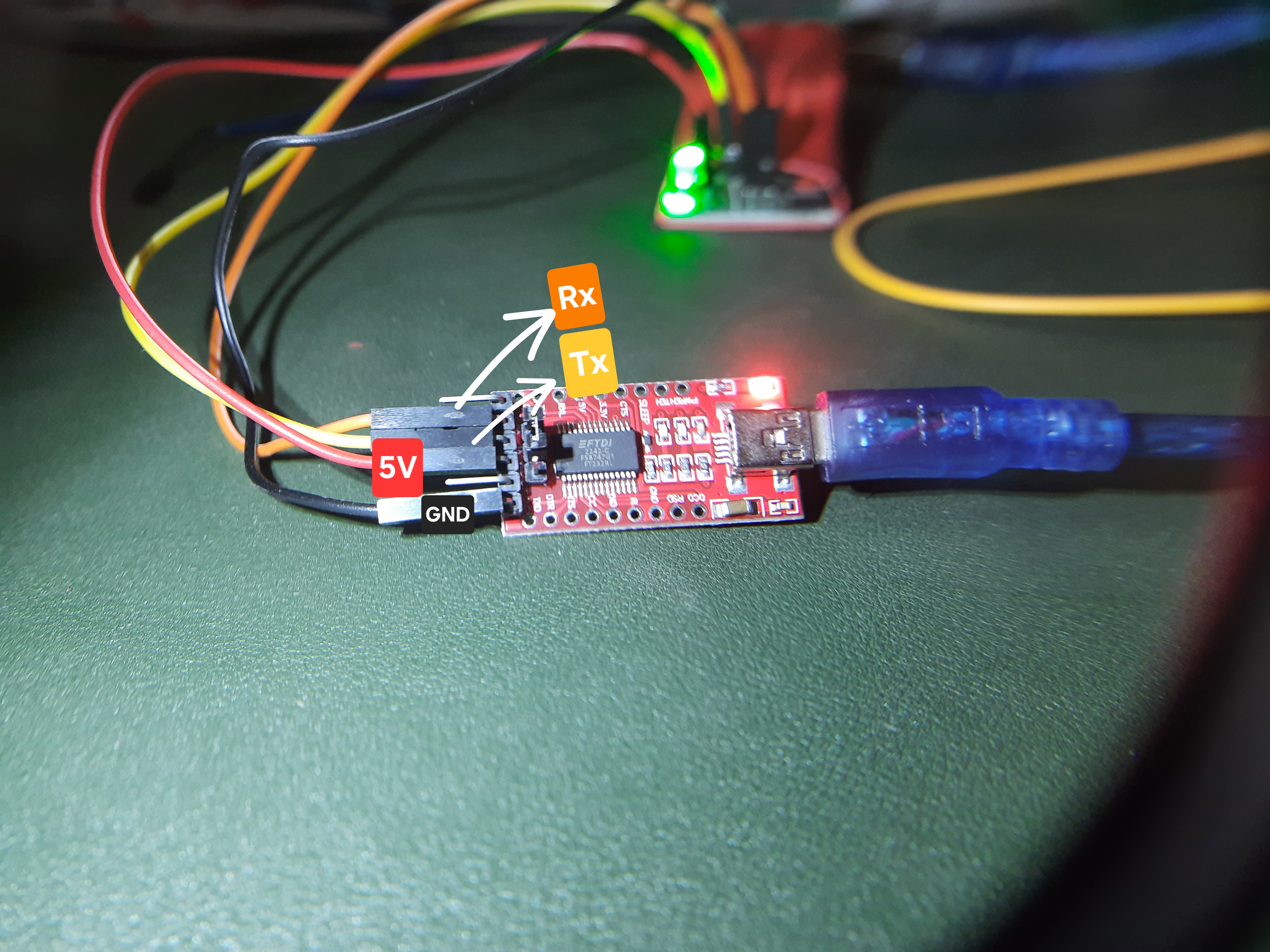 connection on serial adapter